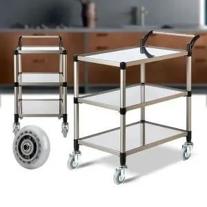 중/무소음서빙카 스텐3단서빙카트 그릇회수 주방웨건 중/무소음