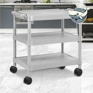 다용도 이동식 트롤리 카트 3단 수납 트레이 업소용서빙카트