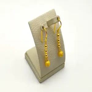 24K 순금 1돈 레이어 볼 귀걸이