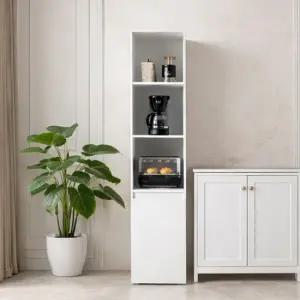 아트박스 바이탈버브 루시 LPM 광파 400 오픈형 키큰 틈새 수납장