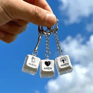 LED 아멘 키캡키링 교회 기독교 크리스천 전도 단체 세례 심방 새신자 새가족 청년부 선물