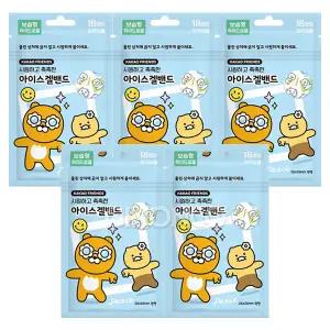 24년형 카카오프렌즈 라이언 춘식 아이스겔밴드(18매입) x5 쿨링 어린이용