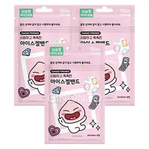 24년형 카카오프렌즈 어피치 아이스겔밴드(18매입) x3 캠핑 물놀이