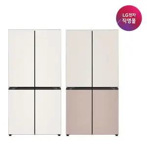 [LG 공식판매처] LG 디오스 AI 오브제 냉장고 글라스 870L H876GBB011/H876GGA011