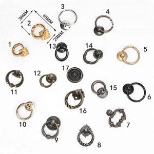 미니 레트로 서랍 당김 옷장 캐비닛, 둥근 고리 손잡이, 찬장 창의적인 장식, 작은 가구