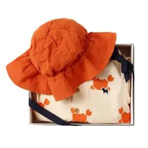 [롯데백화점]블루독베이비 BE크랩패턴우주복 46313-601-05 4631360105 출산백일돌선물