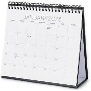 2026 스탠딩 데스크 캘린더 - FZD 컴팩트 플립 디자인 작은 책상과 사무실 사용에 완벽합니다