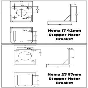 42mm/57mm 스테퍼 모터 마운트 브래킷 Nema17 범용