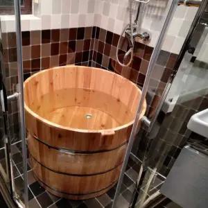 히노끼 욕조 반신욕기 원목 소형 편백 미니욕조 야외