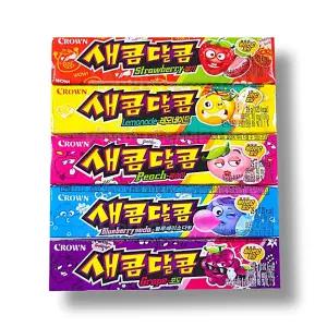 사탕 어른간식 크라운 어린이간식 새콤달콤 5종세트 5가지맛 아이들간식 서치생활
