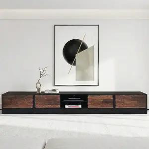 루에르 멀바우 원목 2700거실장세트 1500거실장 600협탁2개 tv장