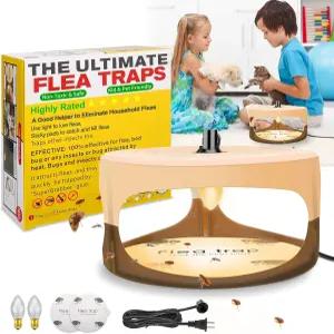 집 안을 위한 벼룩 덫 가벼운 리필과 끈적끈적한 패드가 있는 새 침대 벌레 실내를 전자 파리 모기 폭탄