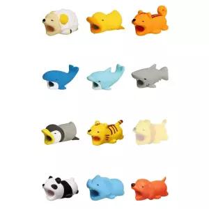 충전기 케이블 단선방지 프로텍터 보호캡 동물캐릭터 Kam5+8loE