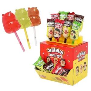 막대사탕세트 귀여운 카피바라 피리 캔디 15g 24개 1세트 사탕 간식 서치