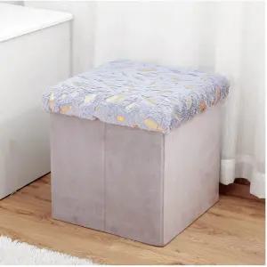 수납 오스만 귀여운 3D 놀이방 의자 장난감 상자 뚜껑이 있는 접이식 완벽한 발 튼튼하고 거실 공간 절약