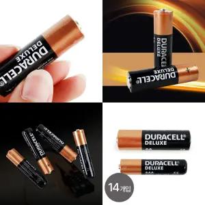 듀라셀 알카라인 건전지 AA형 14개입 멀티팩 AAA 배터리