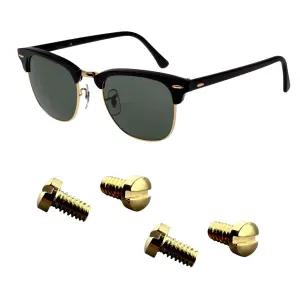 레이밴 RB3507 클럽마스터 교체용 백사이드 렌즈 나사 4개 황금 홀드