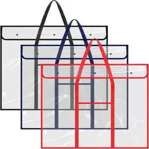 대형 포스터 보관 가방 3팩 25.5인치 x 31.5인치 게시판 홀더 아트 포트폴리오 케이스 PVC 컨테이너 보관함