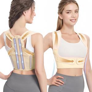 여성용 EPICGLA 교정기 어깨 편안한 보이지 아래 라지 않음 위한 지지용 허리 가능한 베이지 조절 상부 구부림을 굽힘