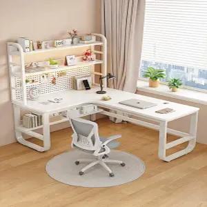 ㄱ자 책상 L형 기역자 소나무 코너형 좌측 테이블 서재 책장