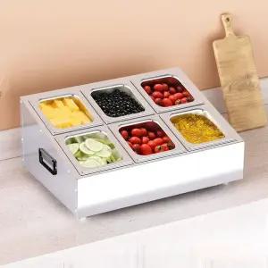 업소용 스텐식당반찬통 노점 스테인레스 대형 프레임