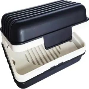 샤워용 뚜껑이 있는 로페케아 여행용 비누 접시 홀더 케이스 배수 상자 용기 캠핑 하이킹 헬스장 휴대용