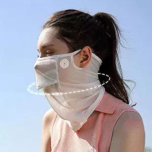 LW 라운딩 얼굴 가리개 골프 아이스실크 쿨페이스pqr239