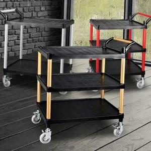 이동형 카트 이동식 3단 주방용 서빙 업소용 다용도 병원용웨건