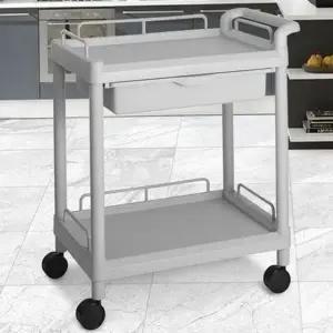 주방 플라스틱 서빙 이동식 웨건 병원용 카트 바퀴형 다용도