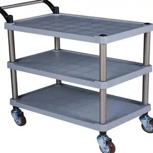 3단 조립식 이동식 다용도 카트 업소용 서빙카 플라스틱 식당운반카