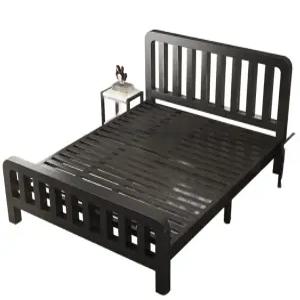 프레임 침대 심플 받침대 접이식 북유럽 조립식 철제 싱글