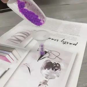 글리터 파우더 트레이 네일 받침대 거치대 세트 글리터코팅