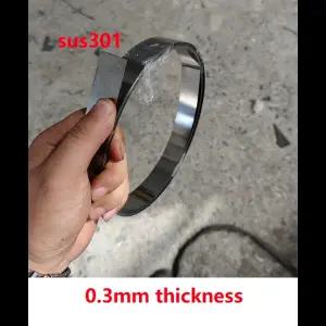 호환  0.3mm 두께 5 SUS301 17Cr-7Ni S30100 301 스테인레스 스틸 밴드 스테인레스 스틸 스트립 스프링 스
