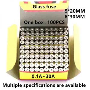 유리관퓨즈 휴즈 100개 유리 퓨즈 5x20mm 6x30mm 01A 02A 025A 03A 05A 1A 15A 2A 3A 315A 4A 5A 6A 63A 8A