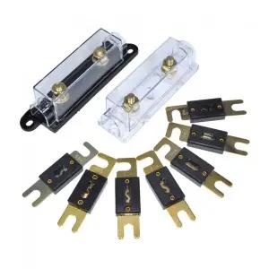 유리관퓨즈 휴즈 ANL 퓨즈 60 80 100 120 275 300 400 450 500A AMP ANS 홀더 볼트온 차량용 가용성