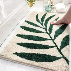 [콩심팥심]욕실 주방 발 흡수력 매트 현관 북유럽 논슬립 식물디자인발매트