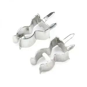 유리관퓨즈 휴즈 PCB 납땜 거치대 걸이 걸게 퓨즈 홀더 클립 샤시 주석 황동 04mm 두께 5x20mm 50개로트