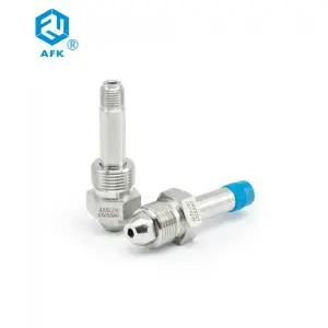 유리관퓨즈 휴즈 헬륨 질소 산소 실린더 연결용 스틸 316 14NPT 수 X CGA320 CGA330 CGA580