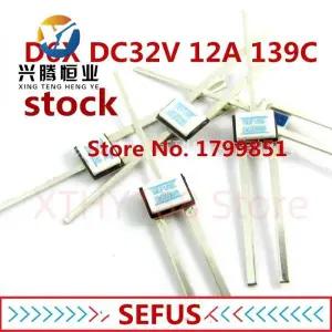 유리관퓨즈 휴즈 원본SEFUSE D6X-A DC32V 12A 139C 139도 32V 열 퓨즈