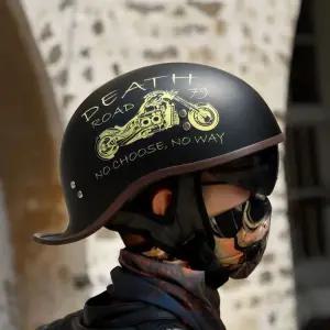 레트로 할리헬멧 클래식바이크 경량 스쿠터 오토바이여름헬멧 반모