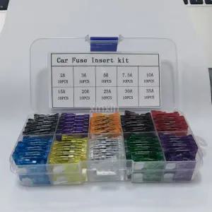 유리관퓨즈 휴즈 차량용 퓨즈 모음 세트 2A 3A 5A 75A 10A 15A 20A 25A 30A 35A 100개