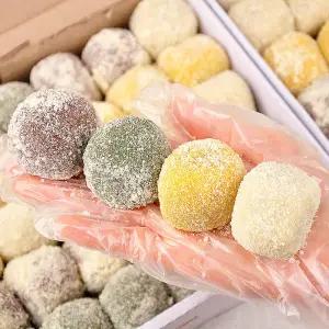 [롯데백화점]팜투맘 [팜투맘] 4색 찹쌀떡 1.4kg (40g 35개입) 모찌떡 냉동떡 답례떡 아침대용