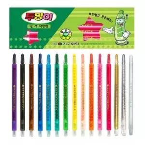 지구화학 샤프식색연필 투명이 갈색 (12개입)