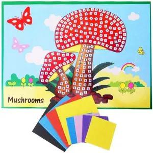 EVA 모자이크아트MSK05 일러스트(버섯) (10개 묶음) 자이언트식빵