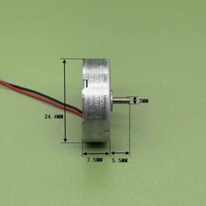 Mabuchi RF-356CA-10250 미니 24mm 원형 초박형 모터 DC 1.5V 3V 5V 5.9V 8900RPM CD DVD 플레이어 용 귀