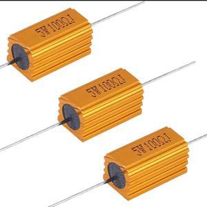 1pcs RX24 5W 알루미늄 파워 메탈 쉘 케이스 권선 저항기 10/22/33/47/50/60/80/100/200/220/330/470/500