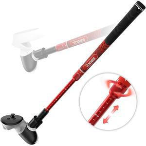 메타 퀘스트 3S 오큘러스 2용 YOGES 야구 가능한 VR 부착 조절 오른쪽 실제 가상 핸들 게임 90도 골프 시뮬레이터 클럽 전용 컨트롤러 현실 길이