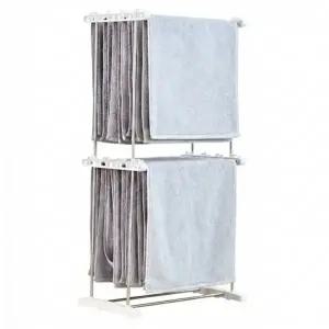 건조대 2단 빨래걸이 수건걸이 미니 실내용 원룸형