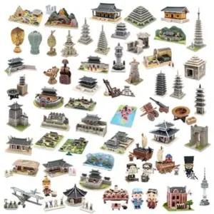 3D입체퍼즐 우리나라 시대별 역사 58종 모형 만들기