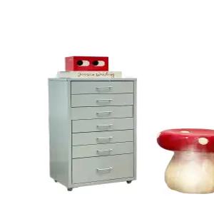 서랍장 사무실 캐비닛 이동식 7단 철제 화이트 서랍